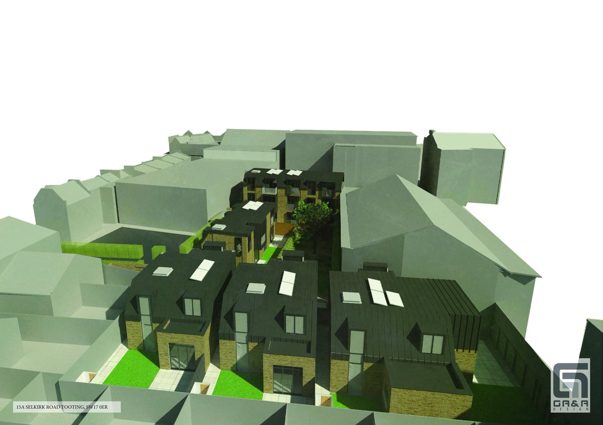 Approval gained for a high quality infill development for 3 houses and 5 flats in Tooting at committee! Great result!