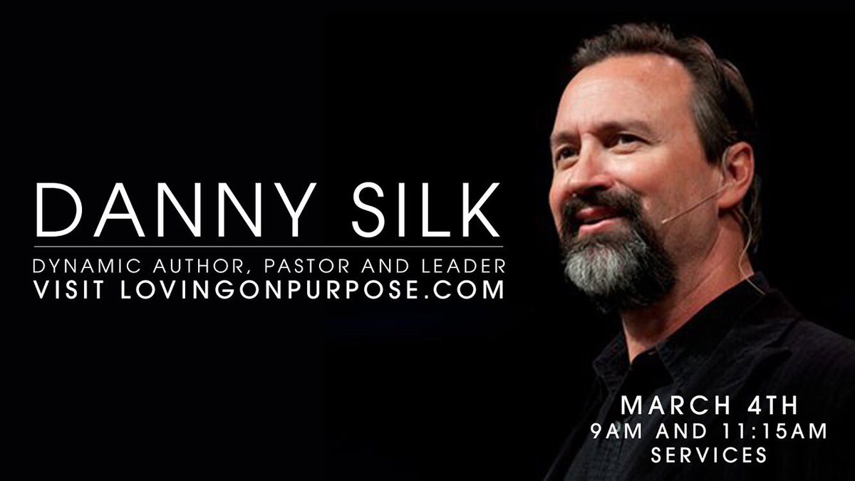 expression58's tweet photo. Sunday, March 4th, we are thrilled to host Danny Silk at our morning services.
Danny is an acclaimed author and president/co-founder of Loving On Purpose, a ministry to families &amp; communities around the globe.
Join us &amp; bring a friend!
#DannySilk #LovingOnPurpose #Expression58 https://t.co/JUa7psRfUB