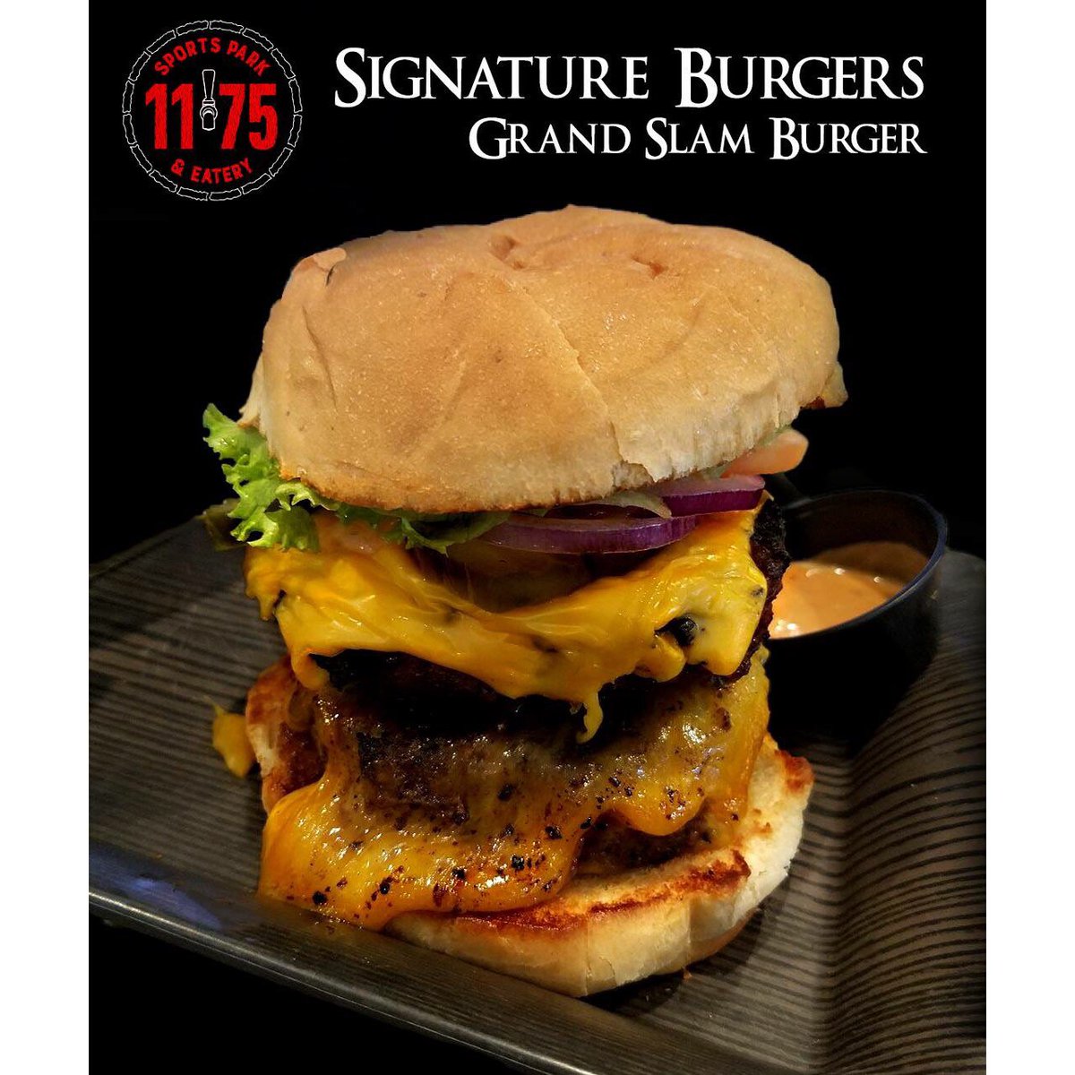 Hangry?! Our Grand Slam Burger is sure to satisfy any size appetite! Lunch is served!