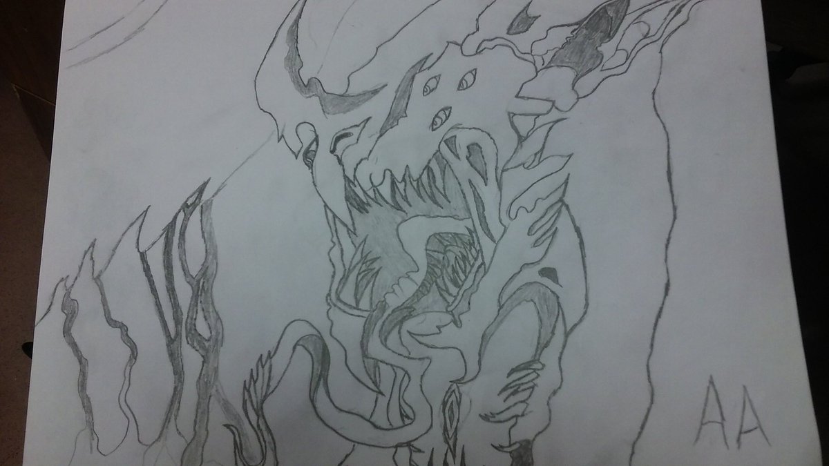 TheReaperWorksh's tweet image. Well first completed drawing