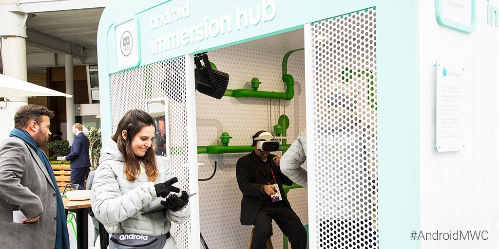 Jump into the world of AR and VR at the Immersion Hub. #AndroidMWC
