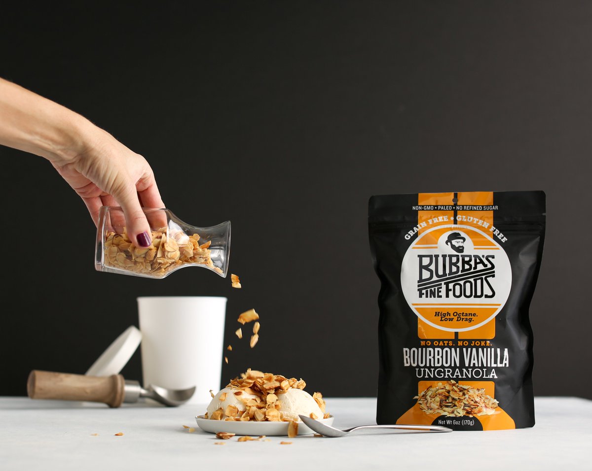 Forget going to the #icecream shop, create your own deliciousness at home with this quick and easy #recipe. Our Bourbon Vanilla #UnGranola is the perfect topping to your favorite flavor. -->bit.ly/2F4SYmM 😋
