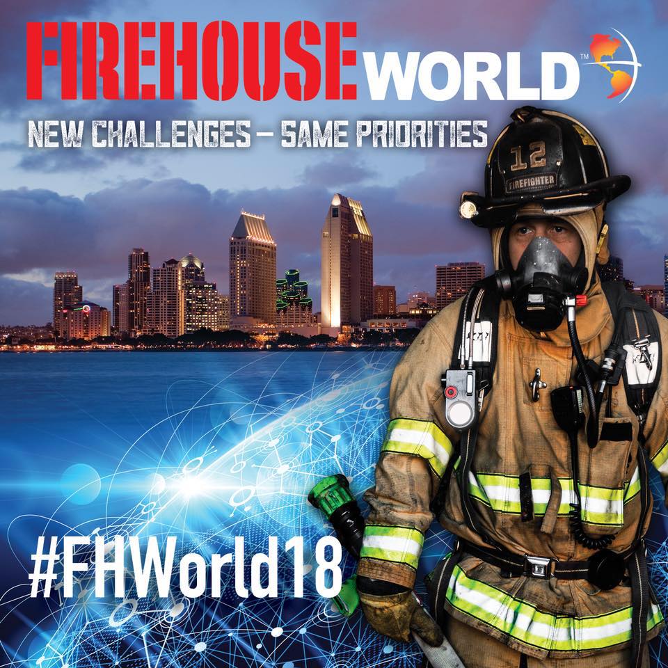 FirehouseNews's tweet image. Firehouse World kicks off next week in San Diego. Be sure to follow @FirehouseWorld and use #FHWorld18 to follow along #firefighter