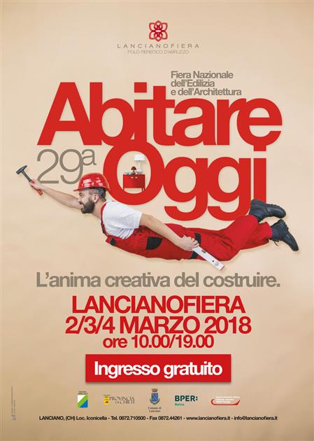 Come ogni anno saremo presenti ad #AbitareOggi la #Fiera Nazionale dell'#Edilizia e dell'#Architettura a #Lanciano.
I nostri ragazzi saranno presenti per esporre i loro progetti al pubblico.
Vi aspettiamo!