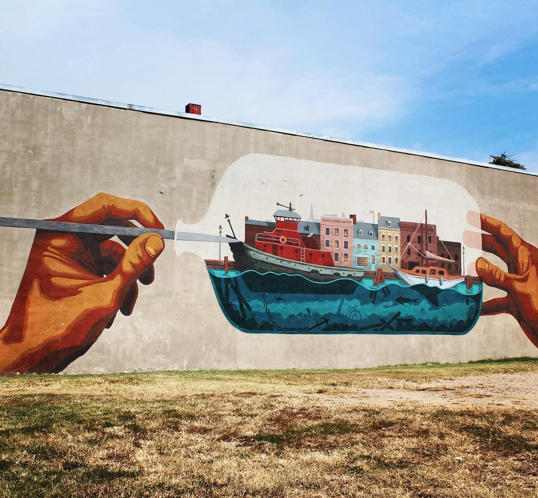 SheratonBmore's tweet photo. Like a ship in a bottle, Baltimore is a work of art. (photo by @baltimore1202) https://t.co/K2kCSI98ED