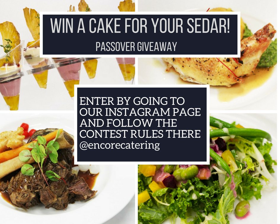 *GIVEAWAY*
head to our instagram page instagram.com/encorecatering… for your chance to win one of our delicious Passover Cakes! #Passover #Giveaway