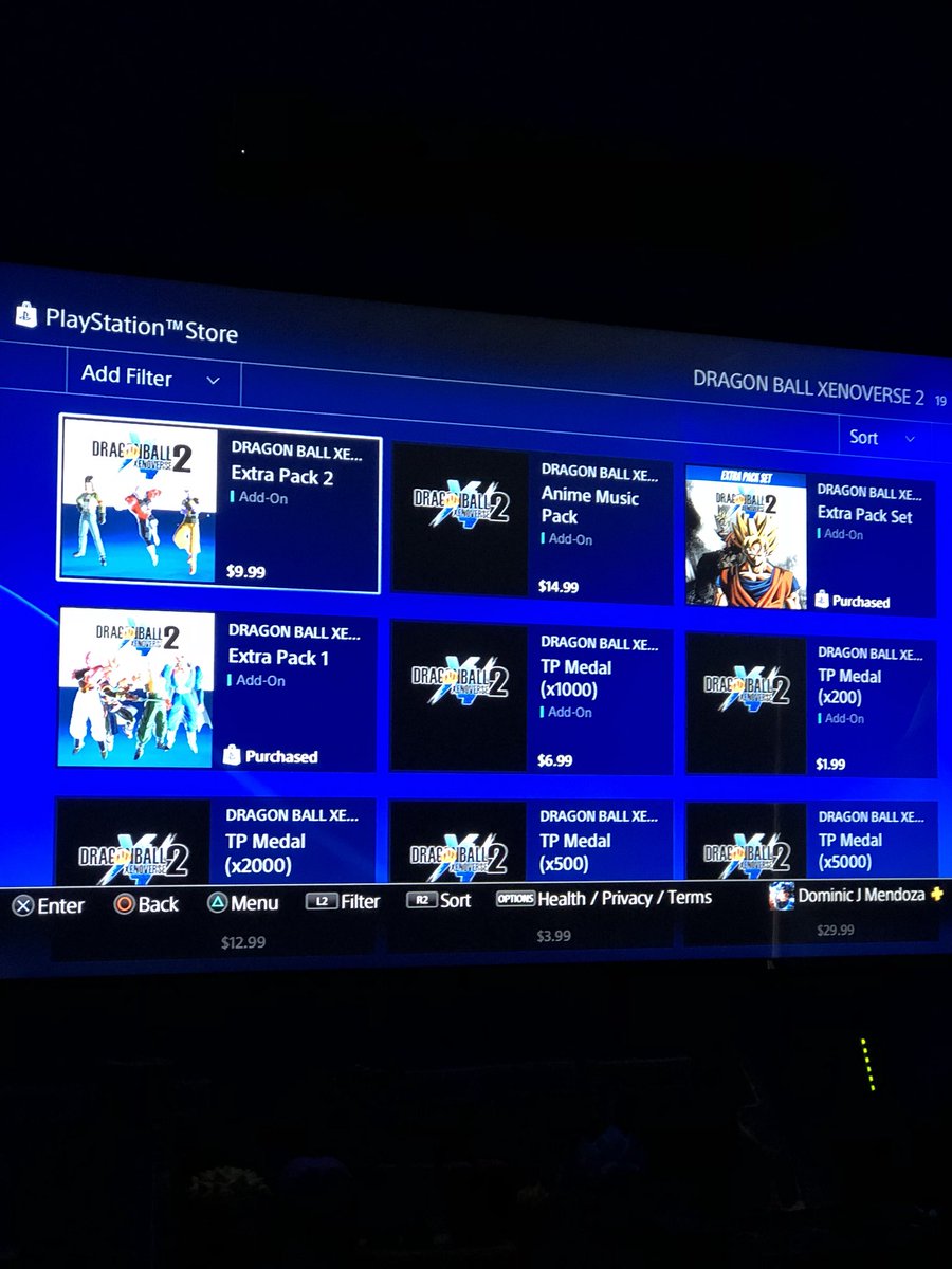 DomThaPotato's tweet image. @BandaiNamcoUS @PlayStation I Bought the Extra pack set for Dragonball Xenoverse 2 and it still says extra pack 2 is $9.99 is there a way I can fix this