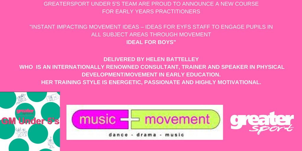 GMUnder5s's tweet photo. Looking forward to @musicandmove training tomorrow with @BertramNG
@EY_Saraht @jesssimons2 @fit_tastic Denton West End and Bramhall Methodist Pre School
#LetsGetEmMoving https://t.co/cDq6oVq1P9