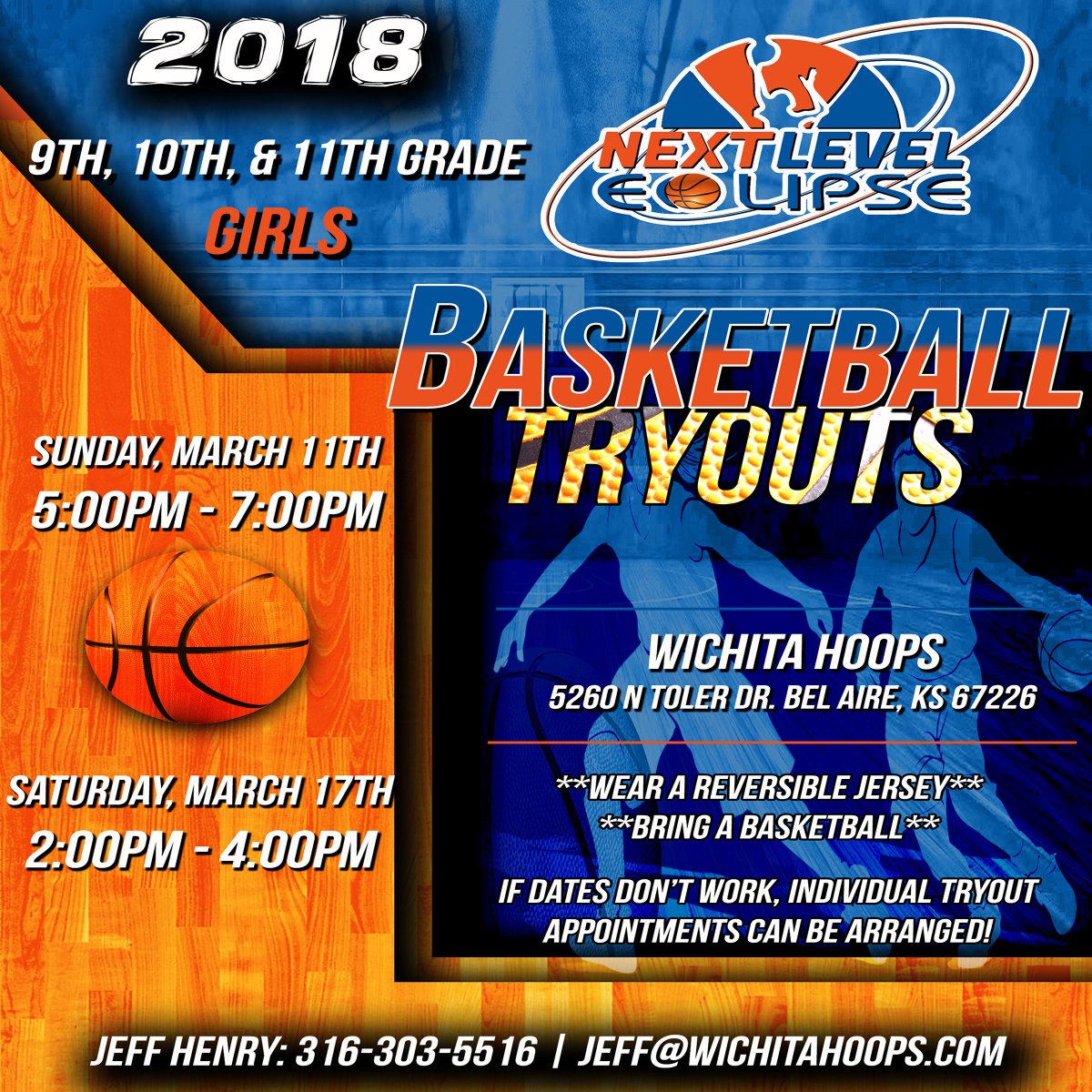 Wichitahoops's tweet photo. .@NxtLevelEclipse is hosting tryouts for 9th, 10th, and 11th grade girls looking to join the team. Don't miss out on this opportunity to join the program! https://t.co/hrT0tIR820 #NextLevelEclipse #TwoProgramsOneFamily https://t.co/WKyVVPJQi4