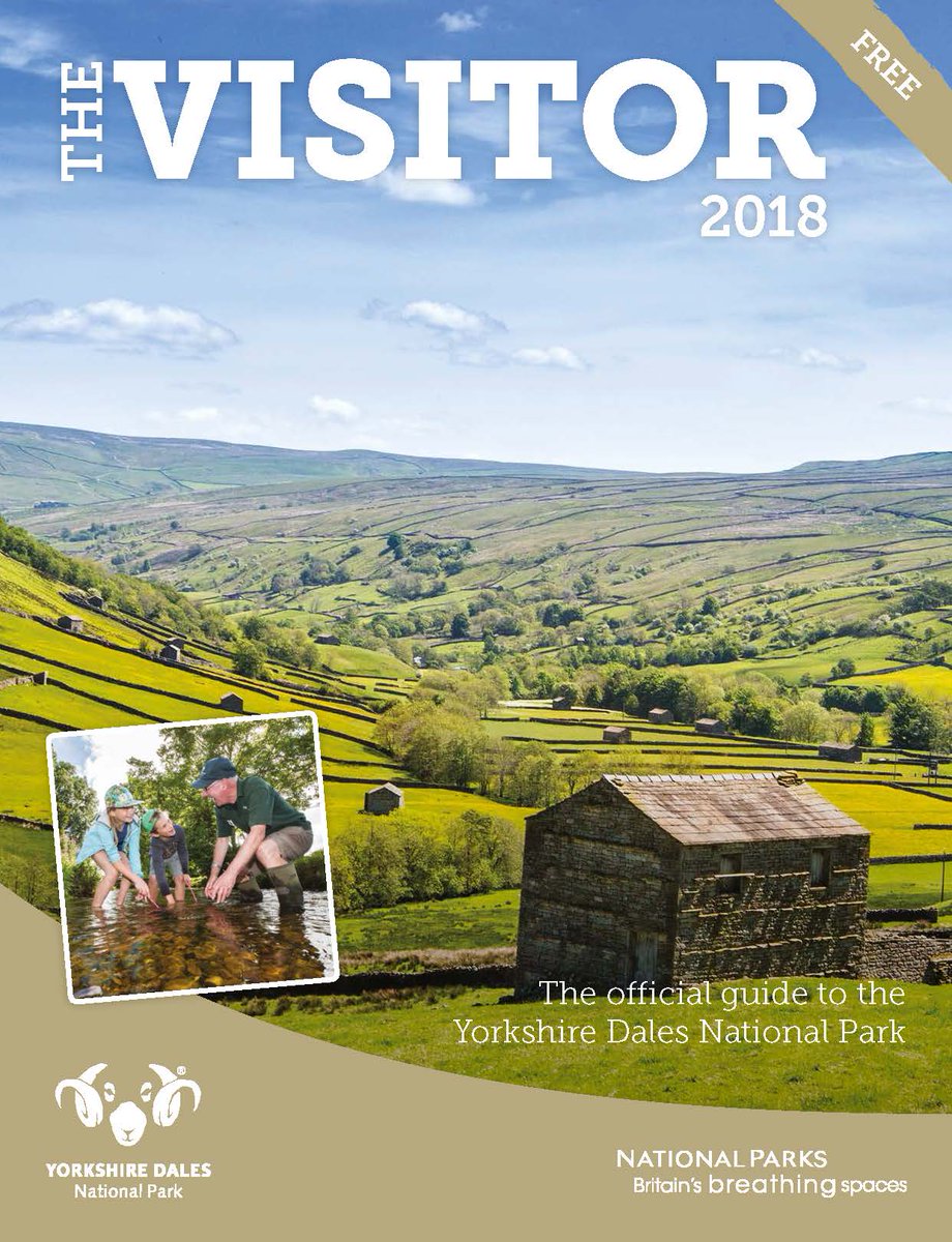 To all businesses in and around the Yorkshire Dales, please make sure that you pick up your free copies of The Visitor 2018 in handy, magazine format.

Available from our National Park Centres and Tourist Information Centres. 

For opening times please see yorkshiredales.org.uk/visit-the-dale…
