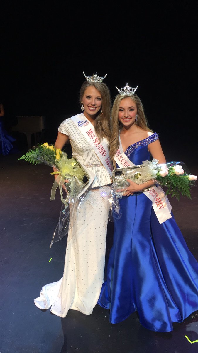 Here they are! Our Miss Southern Arkansas University Reagan Grubbs and Miss Southern Arkansas University Outstanding Teen Faith Gentry!