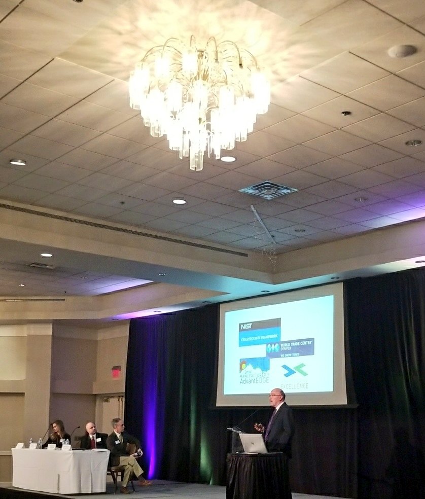 MFR_EDGE's tweet image. CEO Tom Bugnitz lends his expertise in #advancedmfg on the #AdvanceLongmont panel. #mfgisnow #comfg