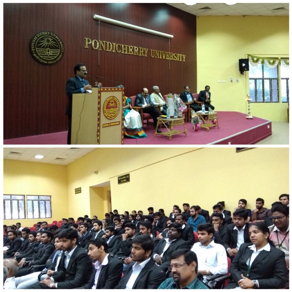 SRKoti's tweet photo. “Life rules are ingrained in us during our youth.” #MyFirstPayCheque @abcabslmf is a module to empower students inculcating habits of savings &amp; investments. Addressed Management Graduates @PondicherryUniv in association with NISM . https://t.co/QyelKQRrW8