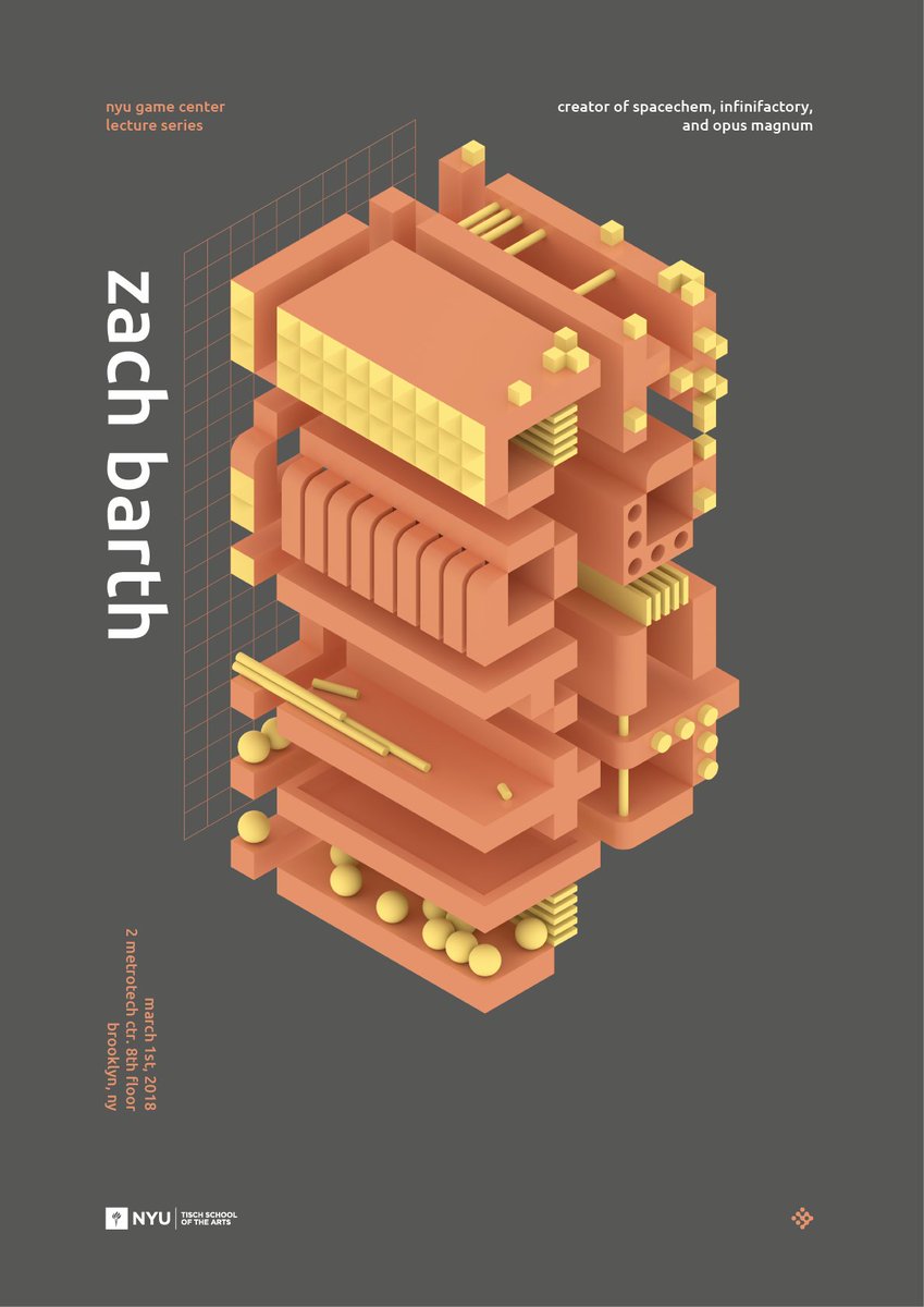 DylanPM's tweet image. Hear about 7 years of @zachtronics at TONIGHT 7 pm. Tickets still available: bit.ly/2ofXsAS