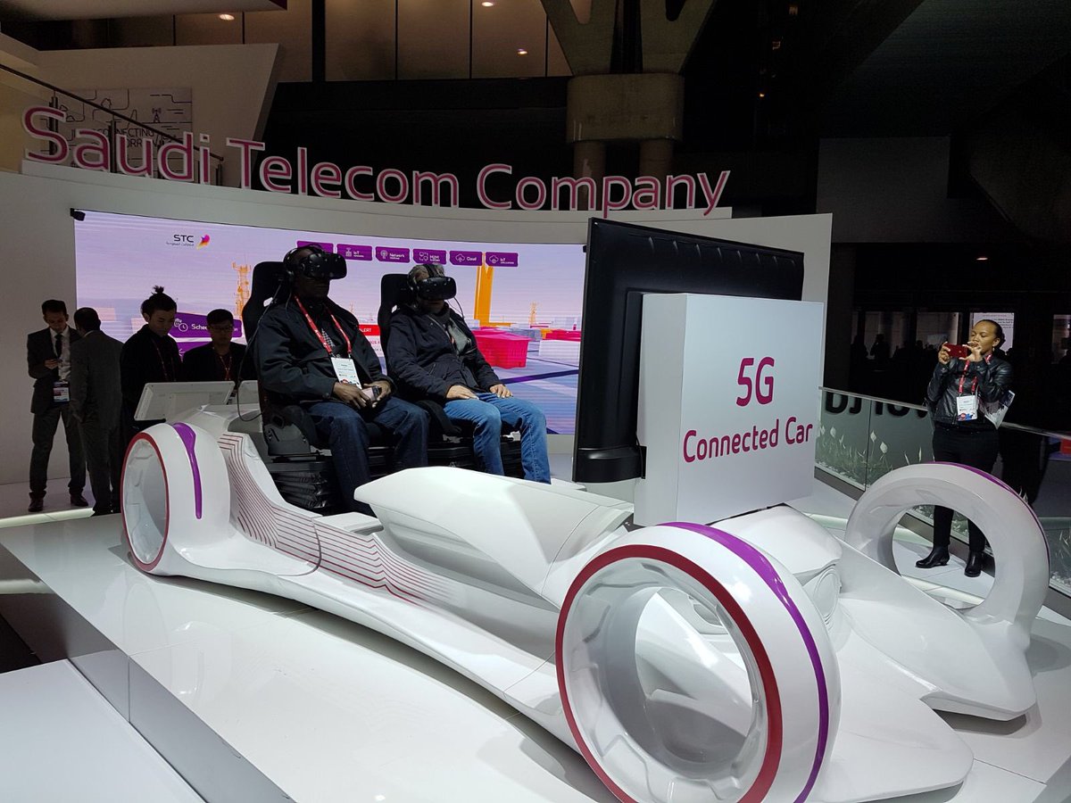 Connected car and 5G enabling tech all over MWC...the pieces are coming together. VR still makes me a bit queasy!!