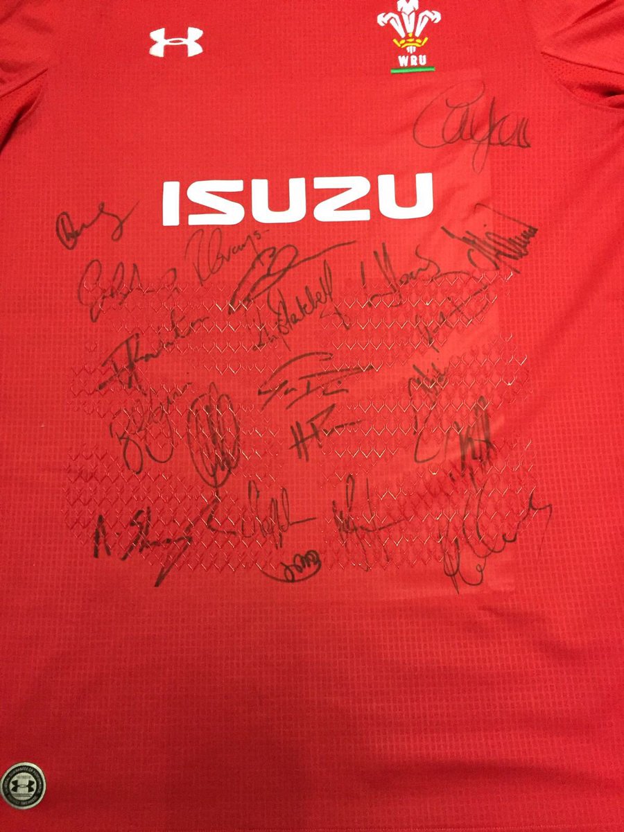 Tour Fundraiser / Jersey Auction - We are currently auctioning off this years Welsh squad signed jersey in aid of raising funds for tour. Starting bid of £100. Bidding closes at mid day 16th March. Please inbox your bids. Big thank you to Elliott Dee for all your help #Germany18