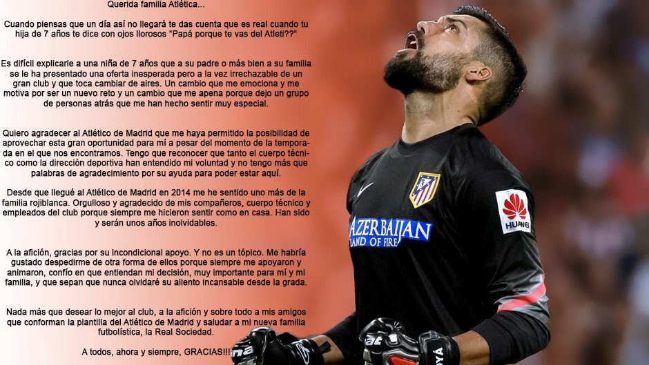 No quería empezar mi nueva etapa sin antes despedirme de todos vosotros 🔴⚪️ Hasta siempre <a href="/Atleti/">Atlético de Madrid</a>!!!!