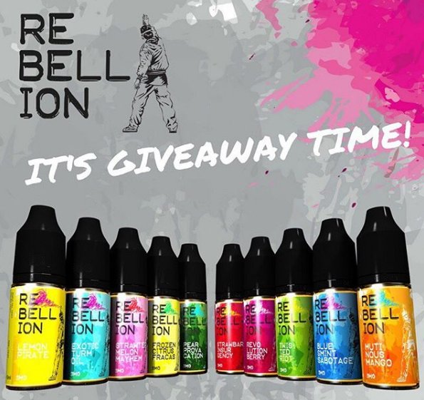 #FOLLOW AND #RETWEET
Ejuice Giveaway – Full range of Rebellion Eliquid is up for Grabs
findmevape.com/ejuice-giveawa…
#vapegiveaway #vapeon #vapelife #vaping #vape #vapefam 
Follow <a href="/Rebellionliquid/">Rebellion E-liquid</a>