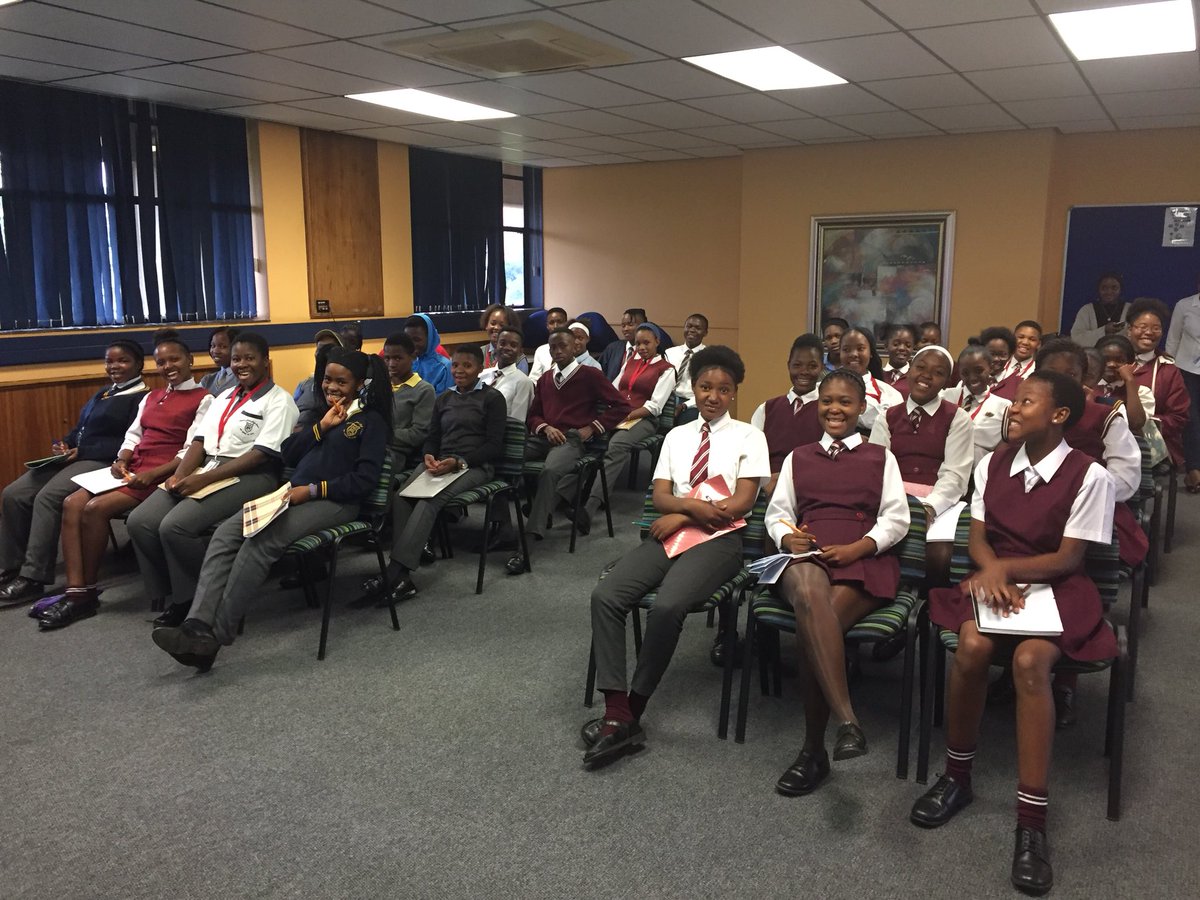 BohemianTeach's tweet photo. I’ve got the #MaeJSciClub out at #CSIR today, listening to a talkby none other than @nasajim! Taking #science and #technology on the road today! @ASSAf_Official @SAJS_Official @QuestSa1 @KidsSupernova https://t.co/RX8wYZ6K5B