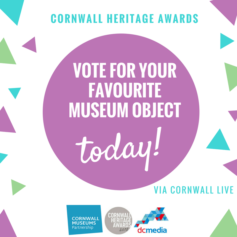 cornwallmp's tweet photo. LAST DAY tomorrow to vote the winner for Object of the Year Award. Good luck to all! @BodminKeep @TheNMMC @BodminGeneral @kingedwardmine Looe Old Guildhall Museum @HeritageNewquay @Perranzabuloe @MevaMuseum @PadstowM
Vote here: https://t.co/sYr8asdzZR
#CornwallHeritageAwards https://t.co/YNvKgUbDSs