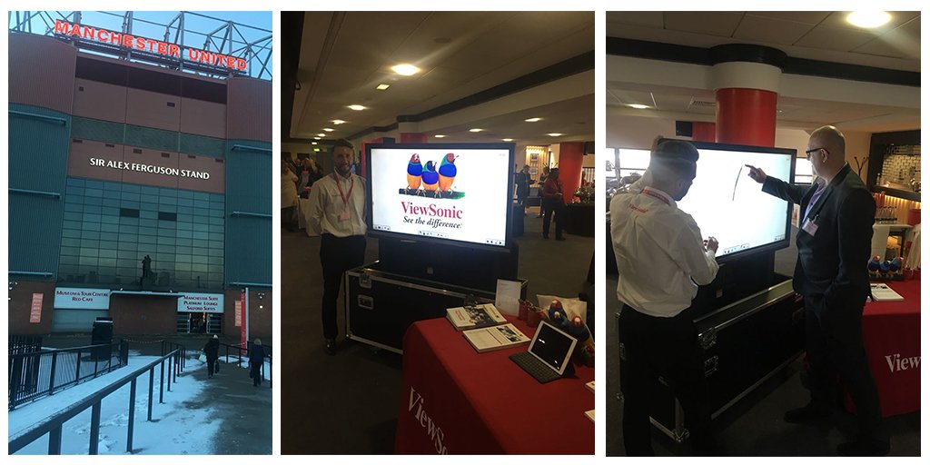 ViewSonicUK's tweet photo. We are sponsors at @SalfordUni_SPD's #AcademiesEvent today, exhibiting our range of #IFPs - stop by and say hello, the event finishes at 3pm! https://t.co/E0OvGRcMPC
