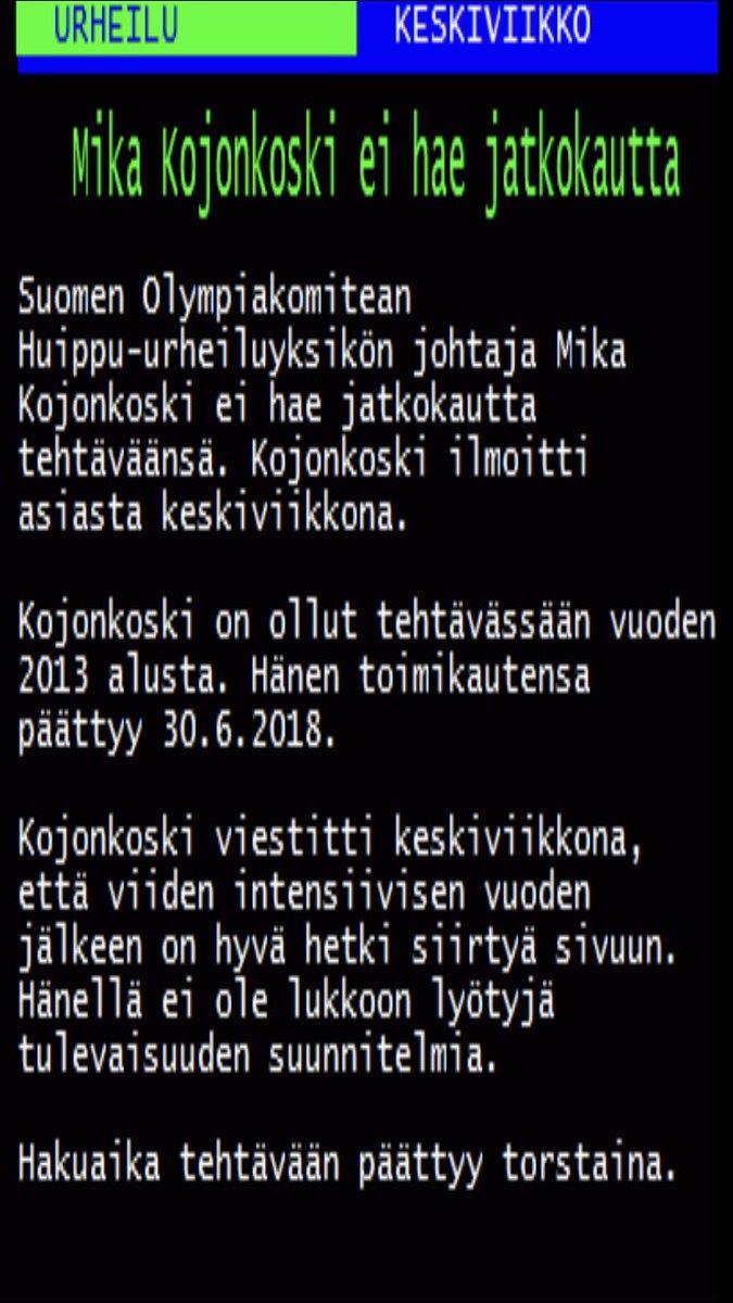 Kuin tilauksesta! Siitä vapautuu yksi hyvä valmentajaehdokas Åifille ja O2:lle. #salibandy #sopupeli #kojonkoski #sattumaako?