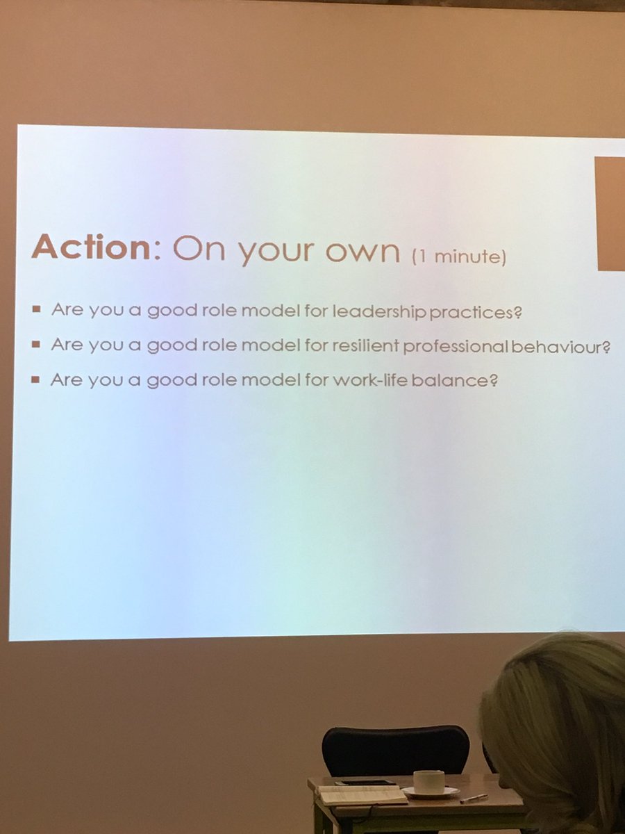 LizzieRobinson3's tweet image. Are you a person AND a leader? Are you a role model for work-life balance? The amazing @drkarenedge stirring the thoughts @WholeEducation #edhero