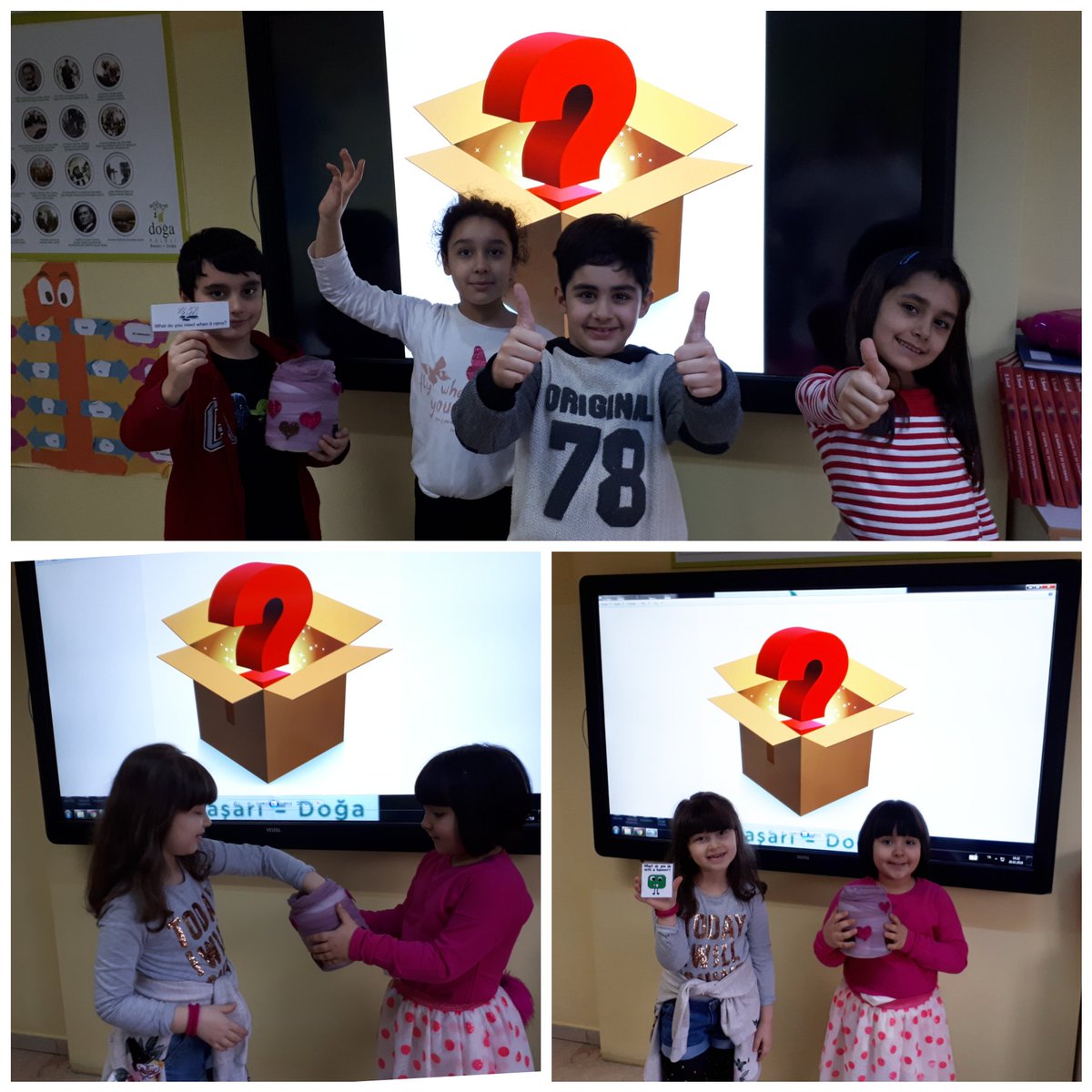 We love our question box! 🌼🌻#englishisfun #üsküdardoğa #secondgraders  <a href="/Serkan_Celik52/">Serkan Çelik🇹🇷</a> <a href="/OzgurelTugba/">Tuğba Özgürel</a> <a href="/dilekyldz1986/">Dilek Yildiz</a> <a href="/DogaOkullari/">Doğa Koleji</a>