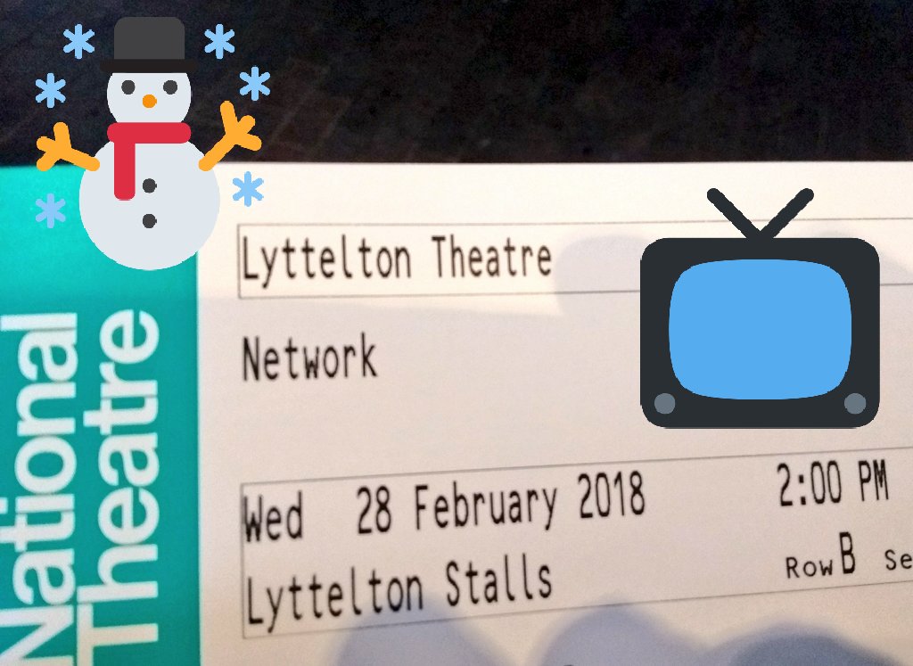 lifeisafestival's tweet photo. Made it through the snow and snapped this up just now 😊! Gold dust, right here... ✨🌠⭐ #network #networkplay #nationaltheatre #londonsnow #happy https://t.co/gSxBnJgHAU