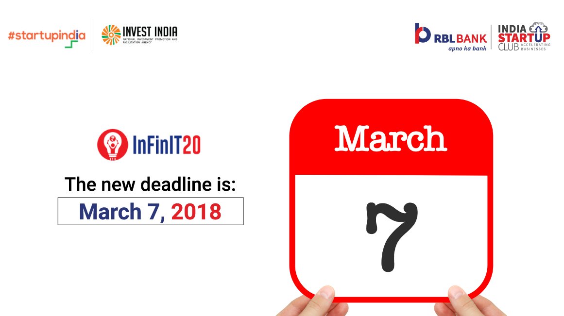 rblbank's tweet photo. We have extended the deadline. Apply for #InFinIt20 mentorship program : https://t.co/ZbYiG5mtnC
#StartupsMentorship #RBLBank #IndiaStartupClub #StartupIndia #StartupsMotivation #StartupChallenges #StartupOpportunities https://t.co/dY1j6cq9Tc