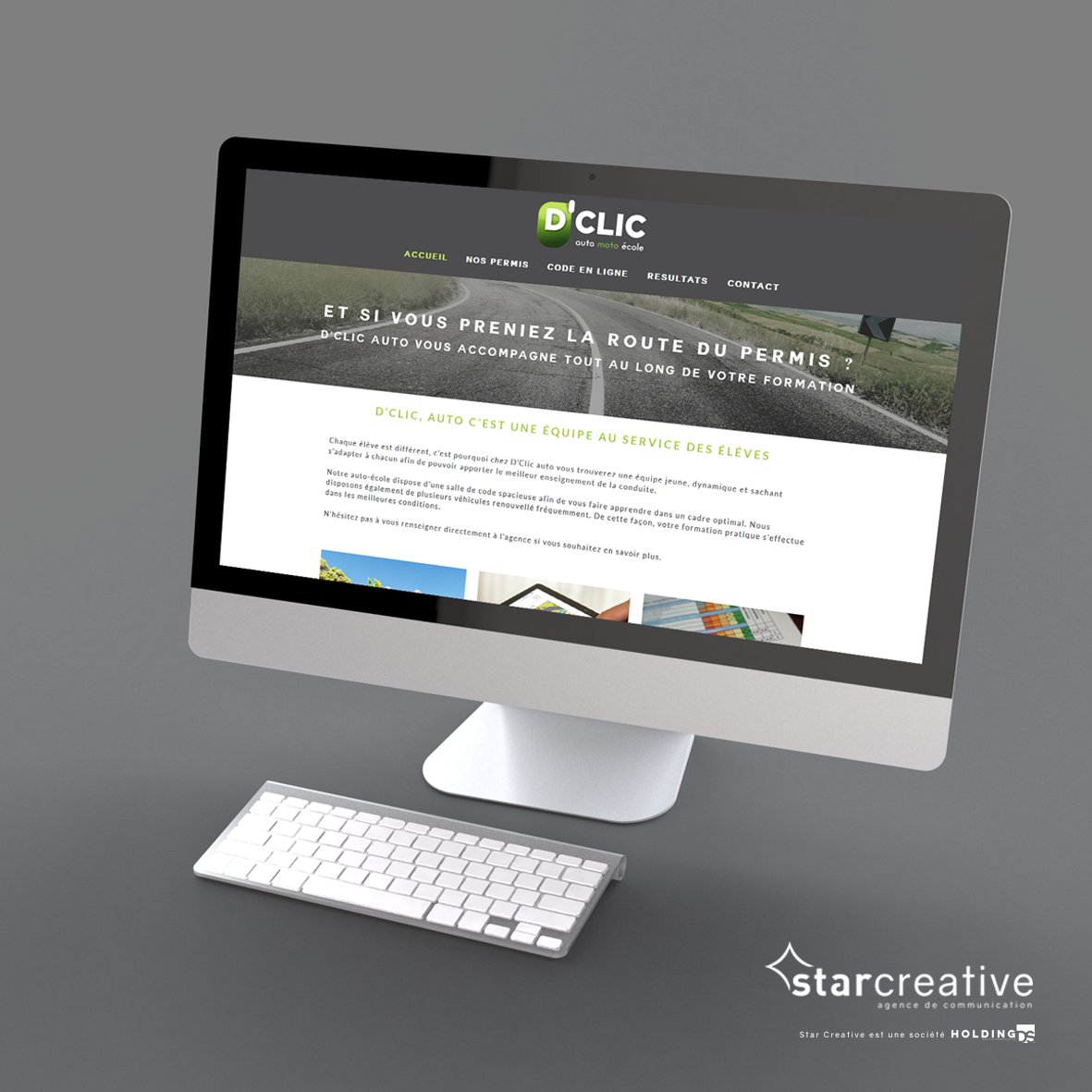 starcreativecom's tweet photo. L'#autoecole D'Clic Auto a confiée la #conception de son #siteinternet à #starcreative. Comme tous nos #website, ce dernier est #responsive. https://t.co/WBNQ9EGNnW