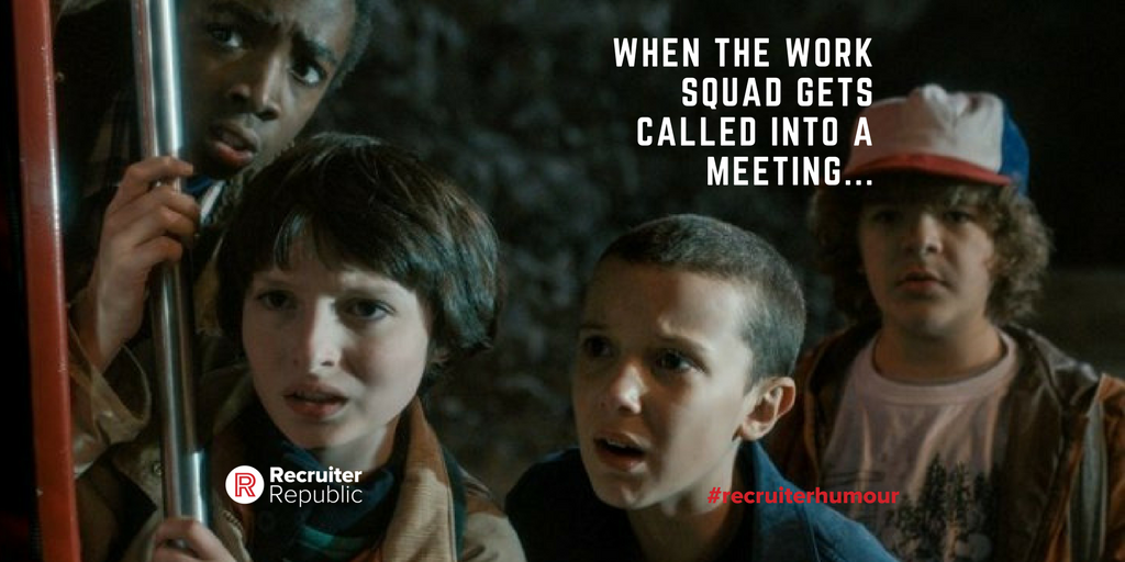 RecRepublic's tweet photo. When you've been called into one of THOSE meetings! 
#recruiterhumour #rec2rec #recruitment #recruiterlife #Madeyoulaugh #funnymemes #recruitermemes #recruitmentmemes #funny #recruiterlife #onlyrecruitersgetit #recruiterlaughs #recruiterrepublic #empoweringrecruiters https://t.co/7NRCjevDIa