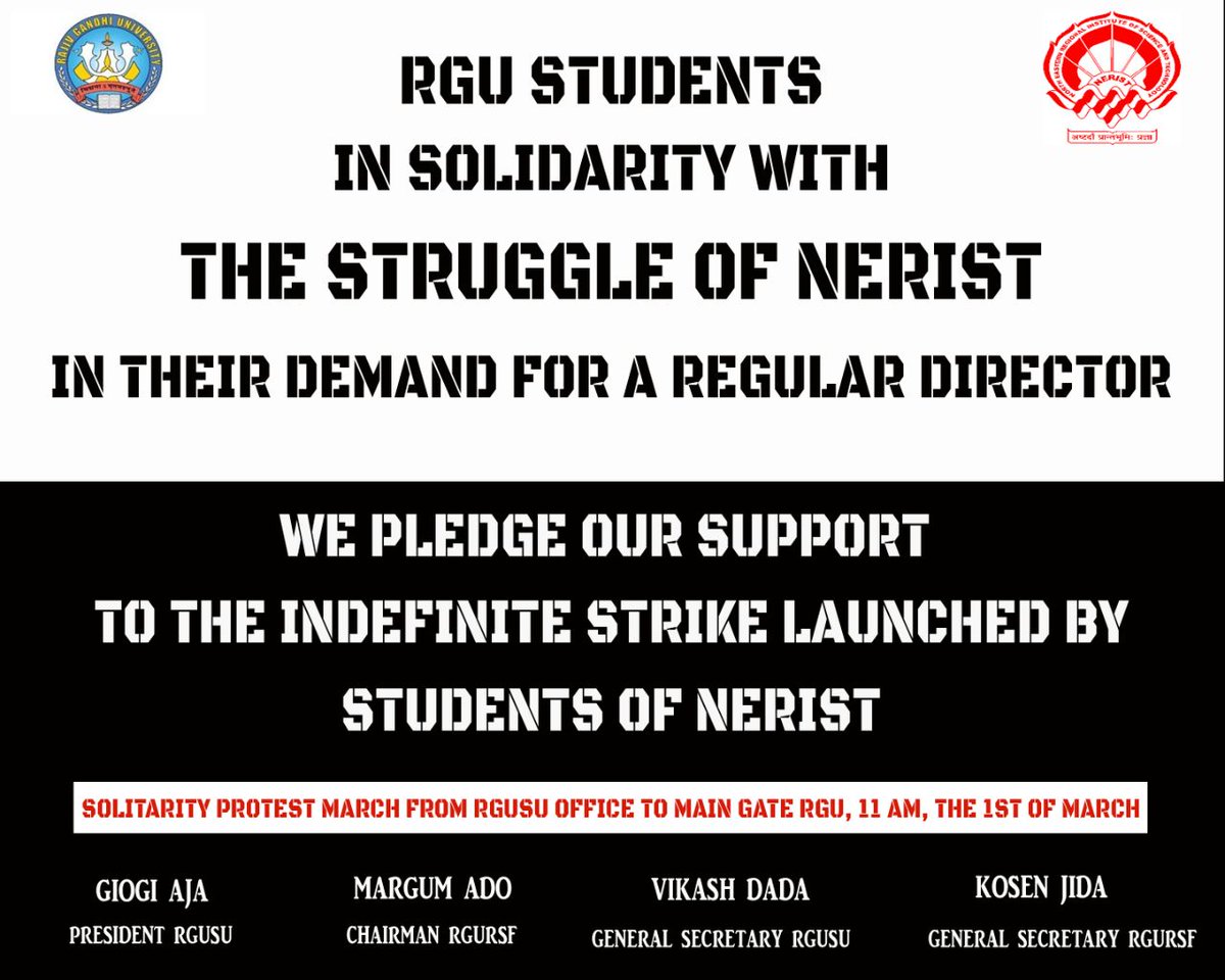 Kutge991's tweet photo. #RGUstandswithNERIST
#Regulardirector
#safeNERIST https://t.co/EdJwqxaVSJ