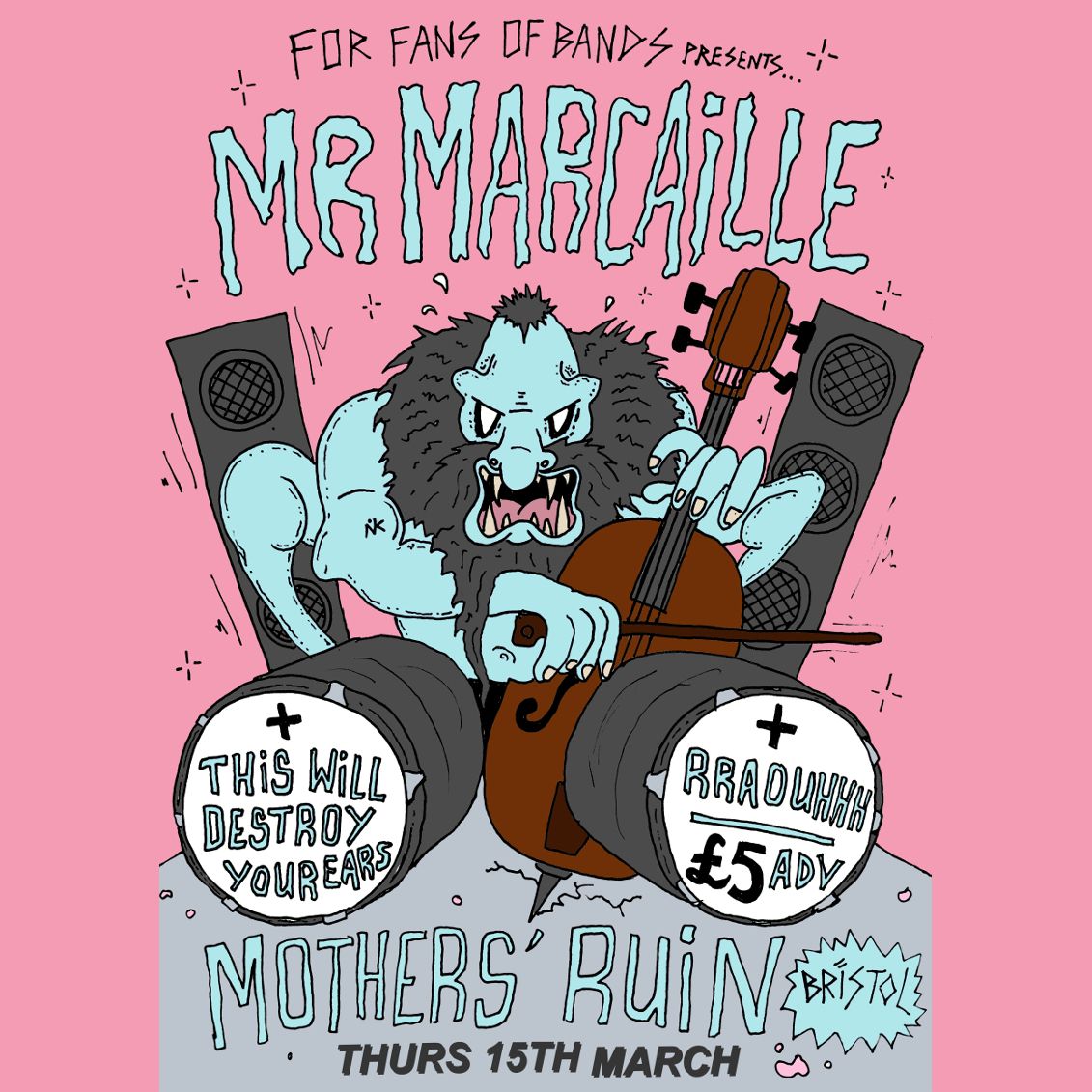 Mr Marcaille, This Will Destroy Your Ears and Rraouhhh tickets now available from See Tickets!
15th March
Mothers Ruin

buff.ly/2ox0DnM

 #mothersruin #ruin #themothersruin #mothersruinbristol #bristolgigs #gig #bristol #livemusic #bands #music #nightlife #nitelife