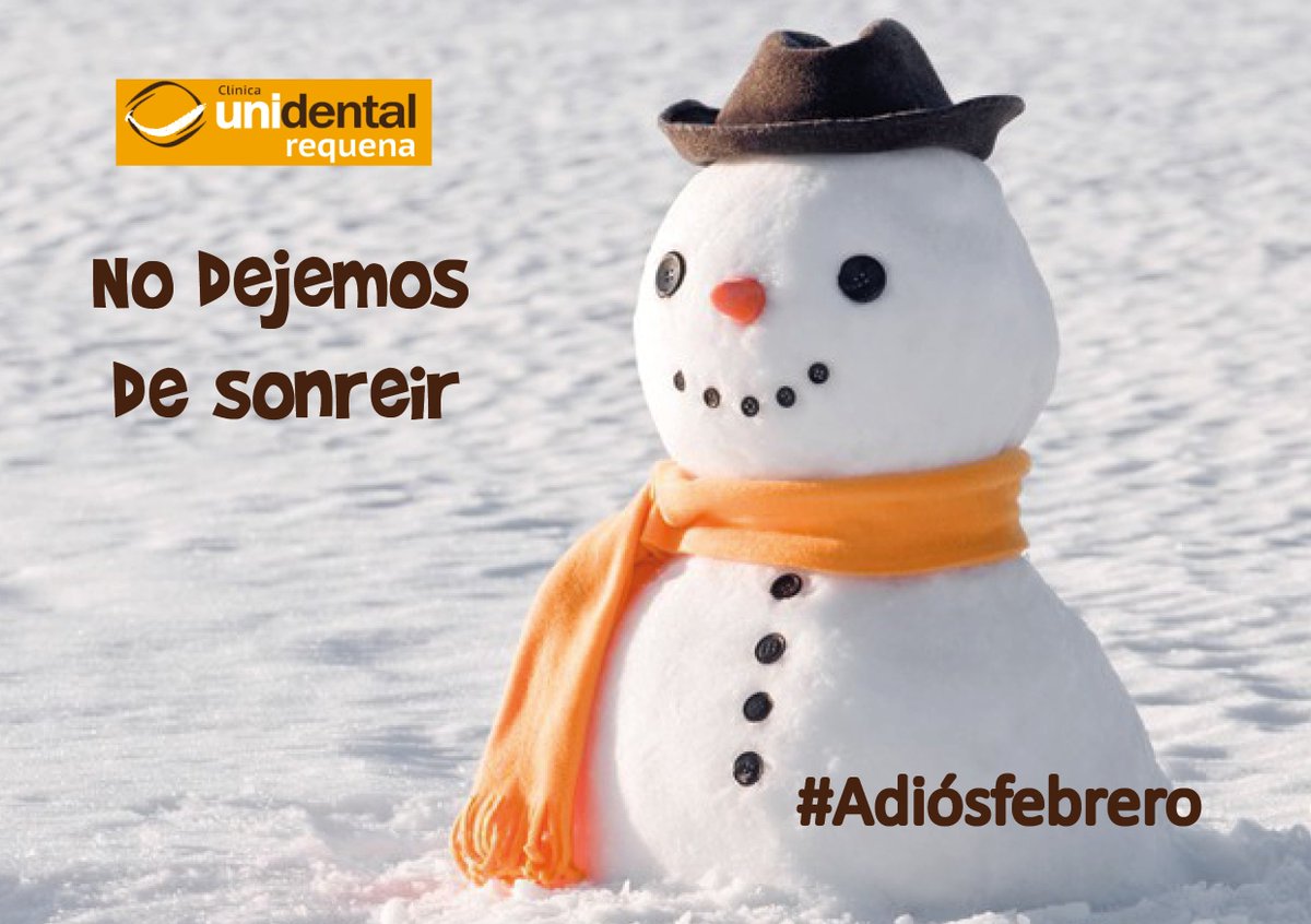 UnidentalRequen's tweet photo. Se nos va el mes más corto y romántico ❤️🌹 del año y comienza el mes de los valencianos 💥🥘🎇. Las Fallas están a la vuelta de la esquina, no olvidéis cuidar vuestra sonrisa durante las fiestas 😉🎉
#AdiosFebrero #Fallas2018 #Sonrisa #nieve https://t.co/AdjT2R5mZH