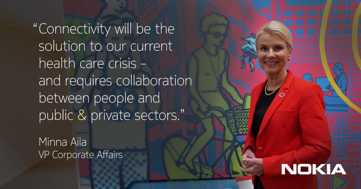 nokia's tweet photo. .@MinnaAila on how digital health &amp; connectivity can help provide quality #healthcare to almost 10 bn people by 2050 https://t.co/3AIhzw9OsM #SDGs #MWC18 #MWC18MP #SDG3 #GlobalGoals #MWC18MP #MWC18 https://t.co/Fw8WlbVqb7