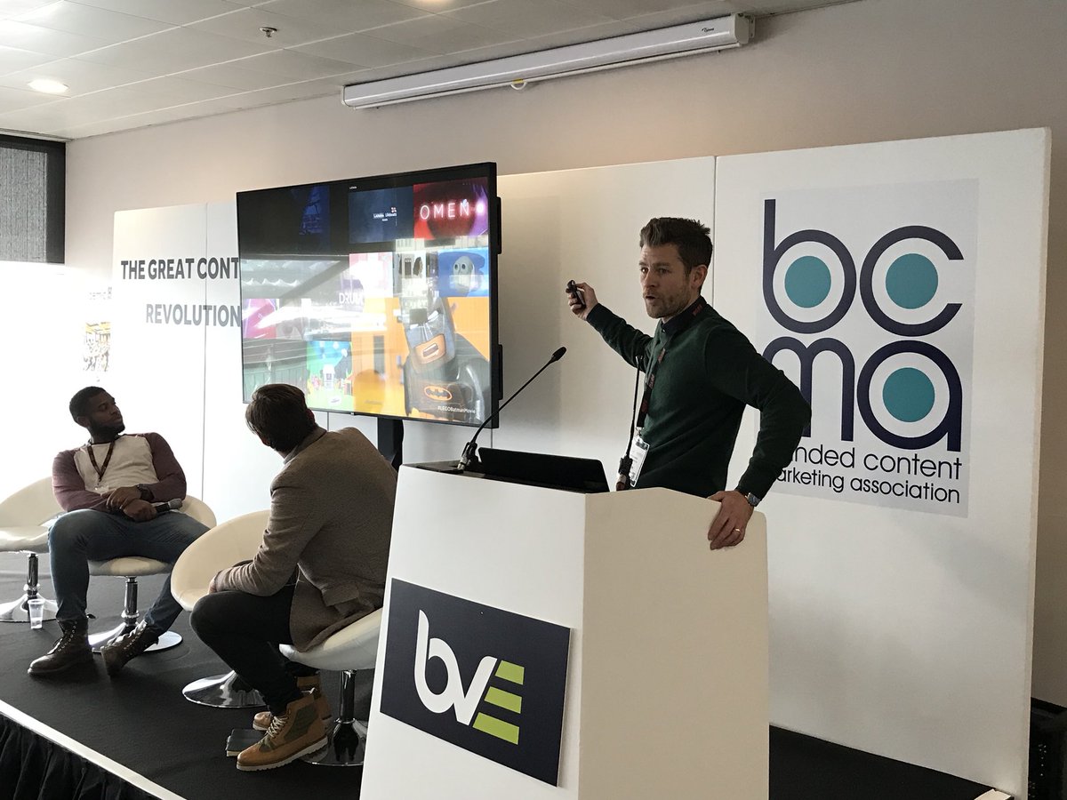 What makes great branded content?  <a href="/theBCMA/">The BCMA</a> Great Content Revolution <a href="/BVExpo/">BVExpo</a> with Luke Southern from Drum #contentrevolution