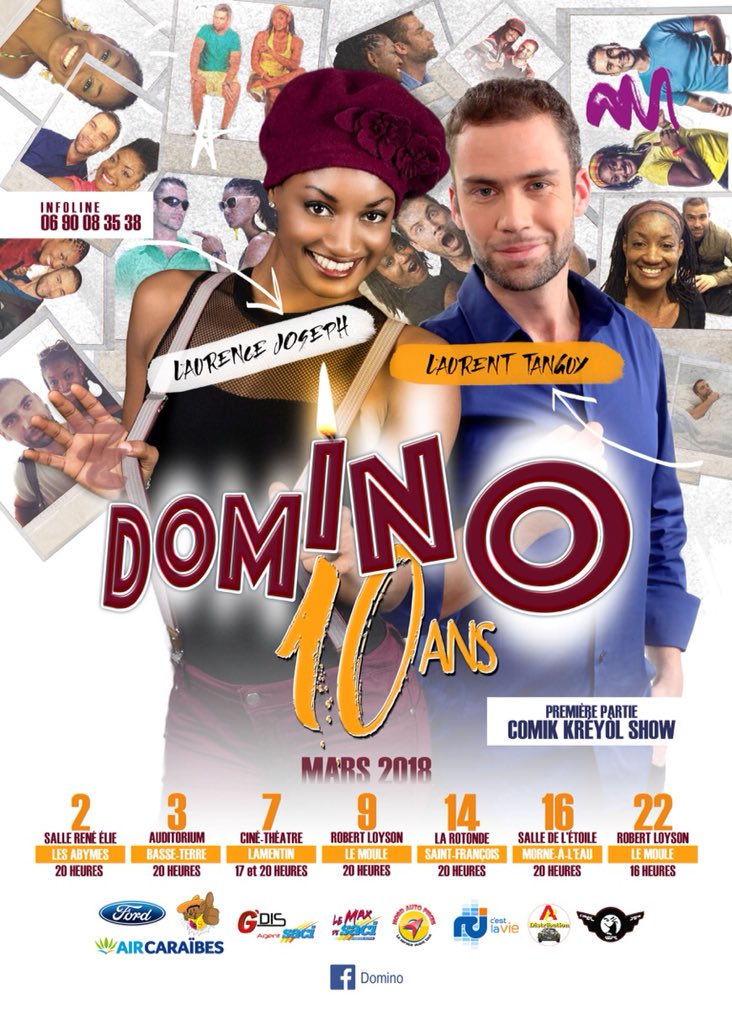 Domino en tournée en Guadeloupe! <a href="/RCI_GP/">RCI Guadeloupe</a> <a href="/guadeloupela1e/">Guadeloupe la 1ère</a> @Atv @Canal10