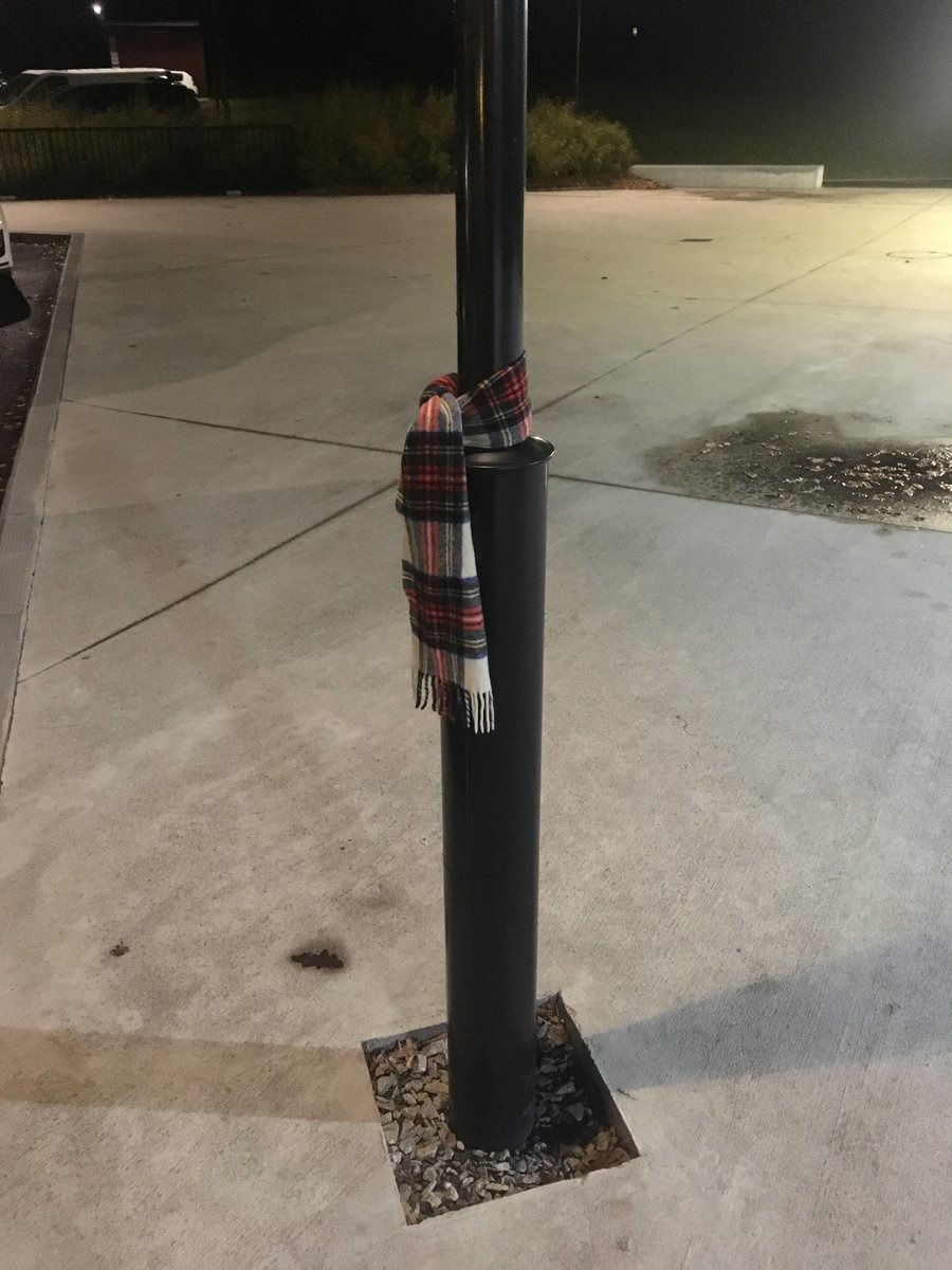 C'est la journée la plus froide la semaine... 
Protégeons-nous, certains ont bien pris soin de notre mobilier urbain ! #eclairagepublic #mobilierurbain #mâtpharos #grandfroid