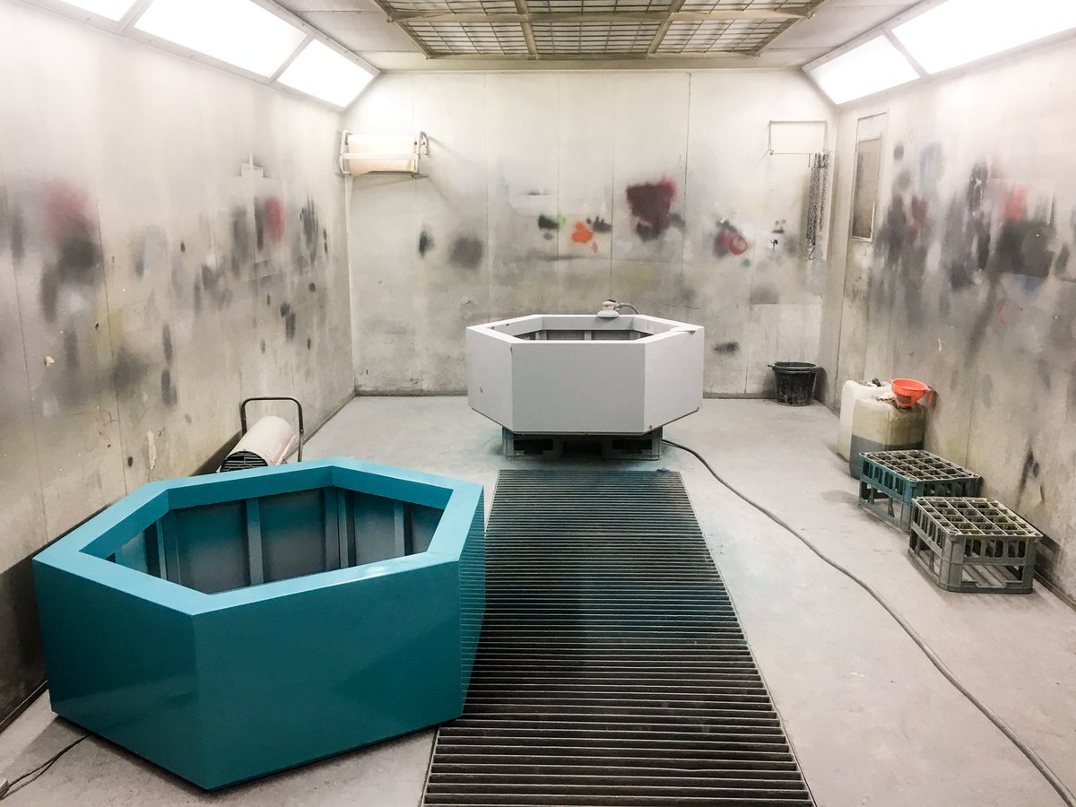 EdibleBusStop's tweet photo. Our Hive planters are a work in progress. See the finished product showcased @Ecobuild_Now next week! https://t.co/0M1mXs3DtD