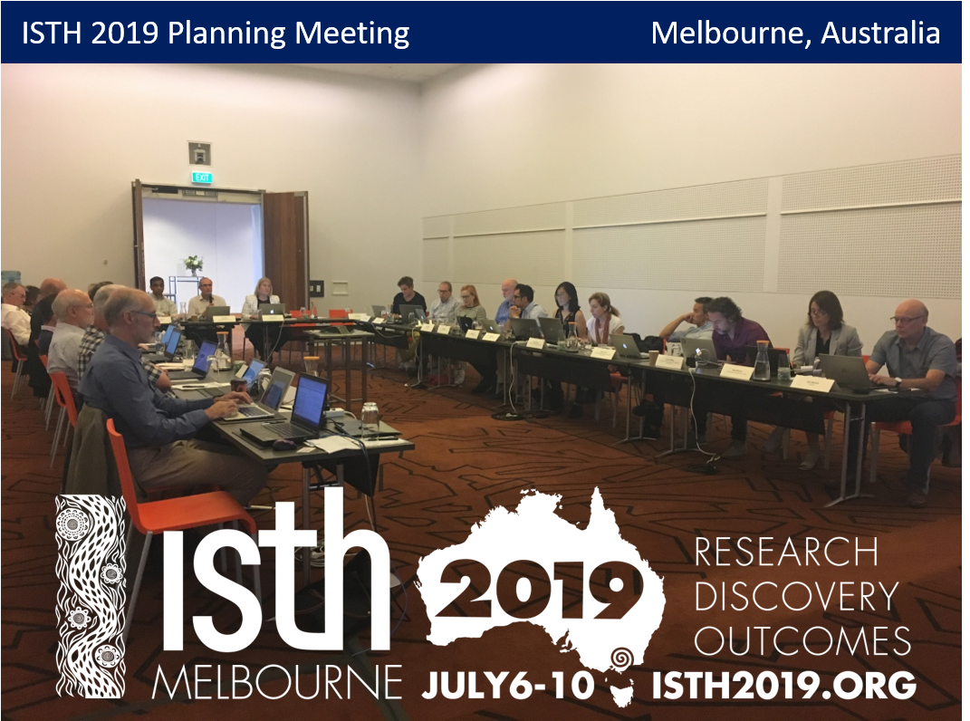 isth's tweet photo. Yesterday we had an exciting meeting to plan for #ISTH2019 in Melbourne, Australia, w/ members of the local organizing committee. We're excited for the year to come. #Research, #discovery &amp; #outcomes w/ #innovation, #career-enhancing opportunities &amp; #tech - the perfect combo! https://t.co/gya5uAXcjn
