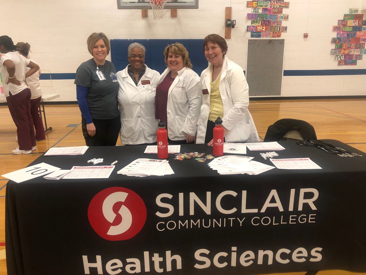 Thank you Mrs. Patterson for arranging the Health Fair partnership with Sinclair Nursing program at SI!