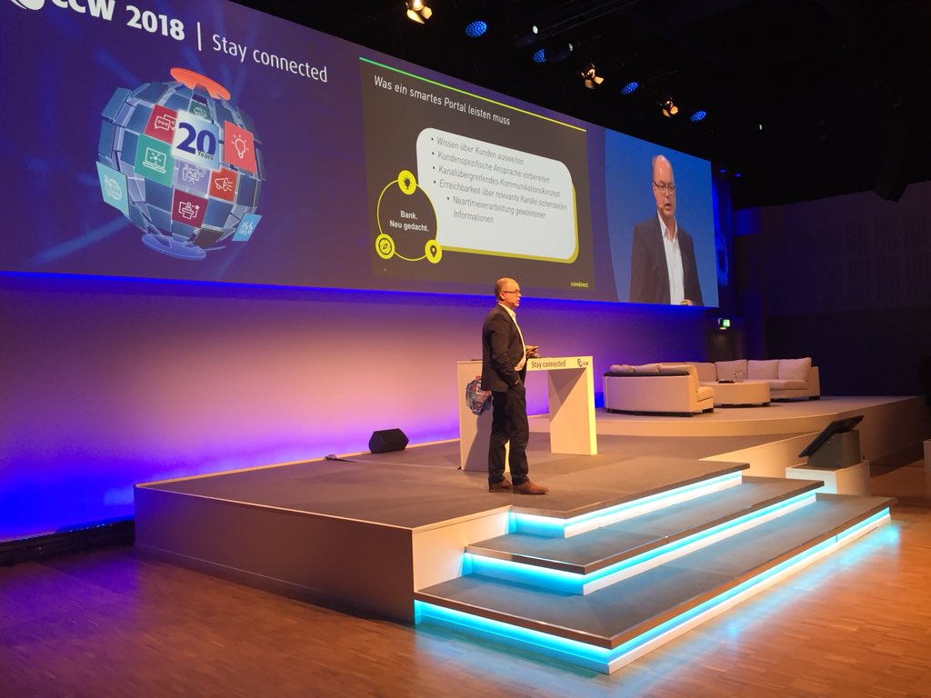 ccw_berlin's tweet image. Das #smarte Portal der @comdirect: Die Maschine lernt, der Mensch lenkt! via Henning Ratjen im #Kongress der #CCW2018