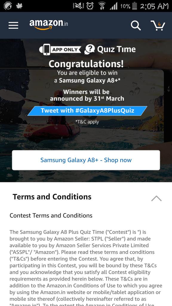 Dr_Hypersonic's tweet image. @AmazonHelp @amazonIN  #GalaxyA8PlusQuiz