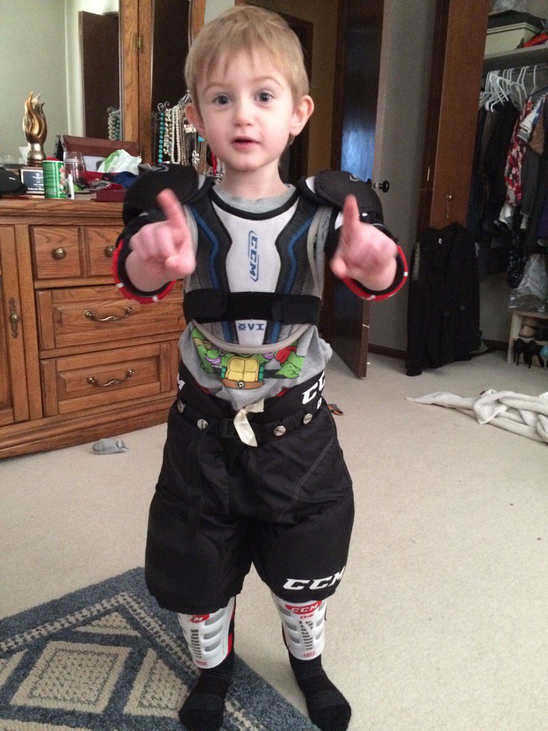 Someone is excited about the <a href="/WHS_boyshockey/">Wayzata Boys Hockey</a> game today. Only 10 hours till puck drop lol. Go #Trojans #TrekToTheX