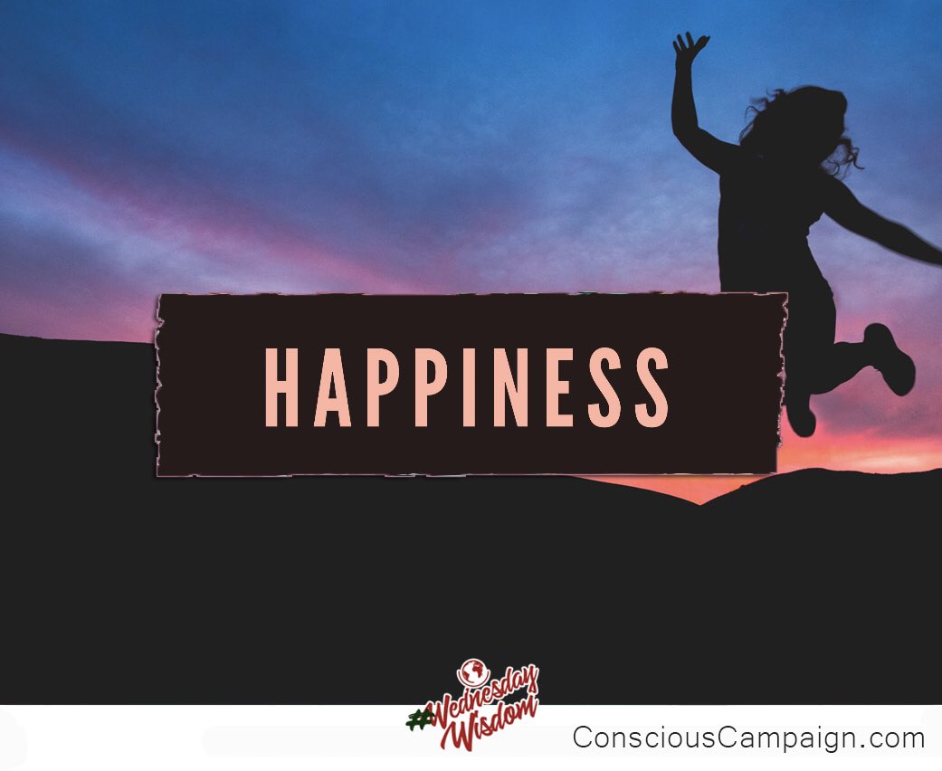 This should be your number one goal everyday. Don’t be selfish about it either. Set out to be happy AND let others enjoy their happiness as well. What is happy anyway? #WednesdayWisdom