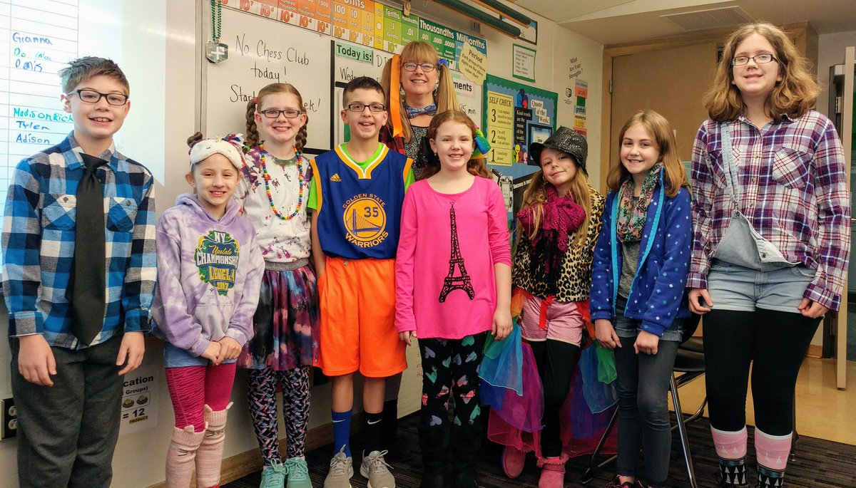 KrisFerguson17's tweet photo. NPE 5th graders get "wacky" on Wednesday and of course I have to as well #DrSeussWeek @lafave_ @dziegler15 https://t.co/Bs4wNrEyA9