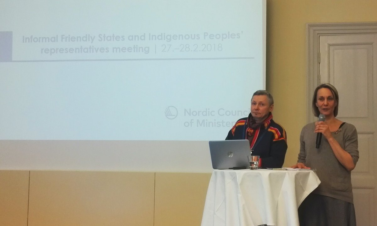 JannieStaffanss's tweet photo. Concluding remarks of The Saami Parliament and The Nordic Council of ministers in our informal meeting of the #Indigenous Peoples' platform under the #UNFCCC. #IPPlatform https://t.co/pA8bcvmT0I