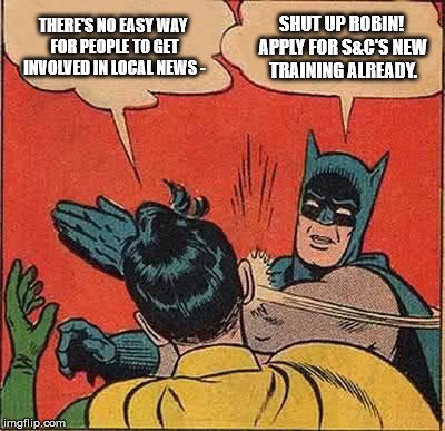 SandCPompey's tweet photo. It's free. It's going to be epic. And you could be 1 of the 12 lucky locals who gets a place on our new local journalism training. Applications close midnight, 17th March. Get on it, yo - apply today! https://t.co/FcZ6wIkX8X #BatSlap
#EarlyBird #Hyperlocal #ReclaimTheNews https://t.co/V9cPG11EHx