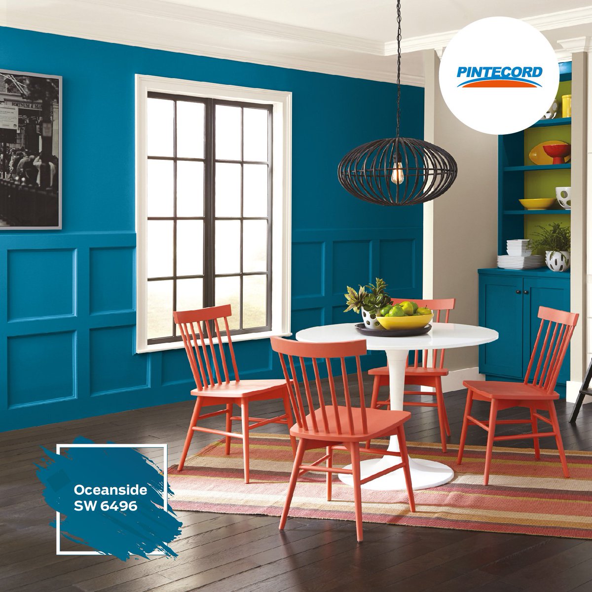 Conocé el color tendencia del 2018. Oceanside de <a href="/PinturasSherwin/">Sherwin-Williams</a> 
Encontralo en las 32 sucursales de <a href="/PintecordArg/">Pintecord</a> 
#color #Tendencias #pintura #interiordesign #diseno